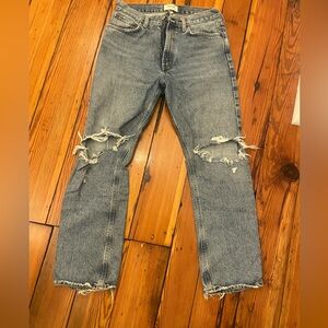 Agolde classic 90s pinch waist distressed